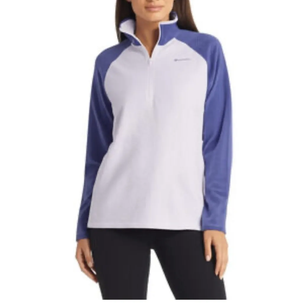 Columbia two tone quarter zip ladies pullover fleece size XL gorpcore cabin core - Image 2