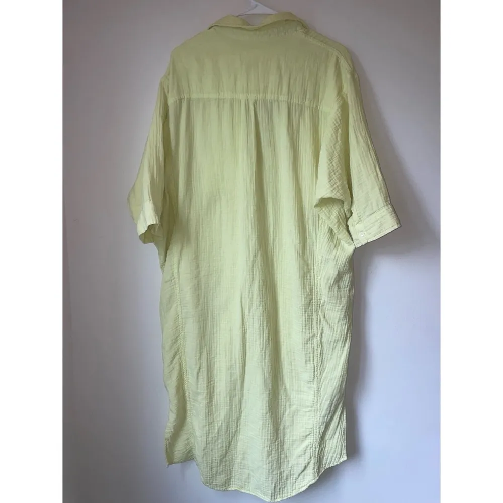 Universal Thread Yellow Button-Up Shirt Dress - Image 4