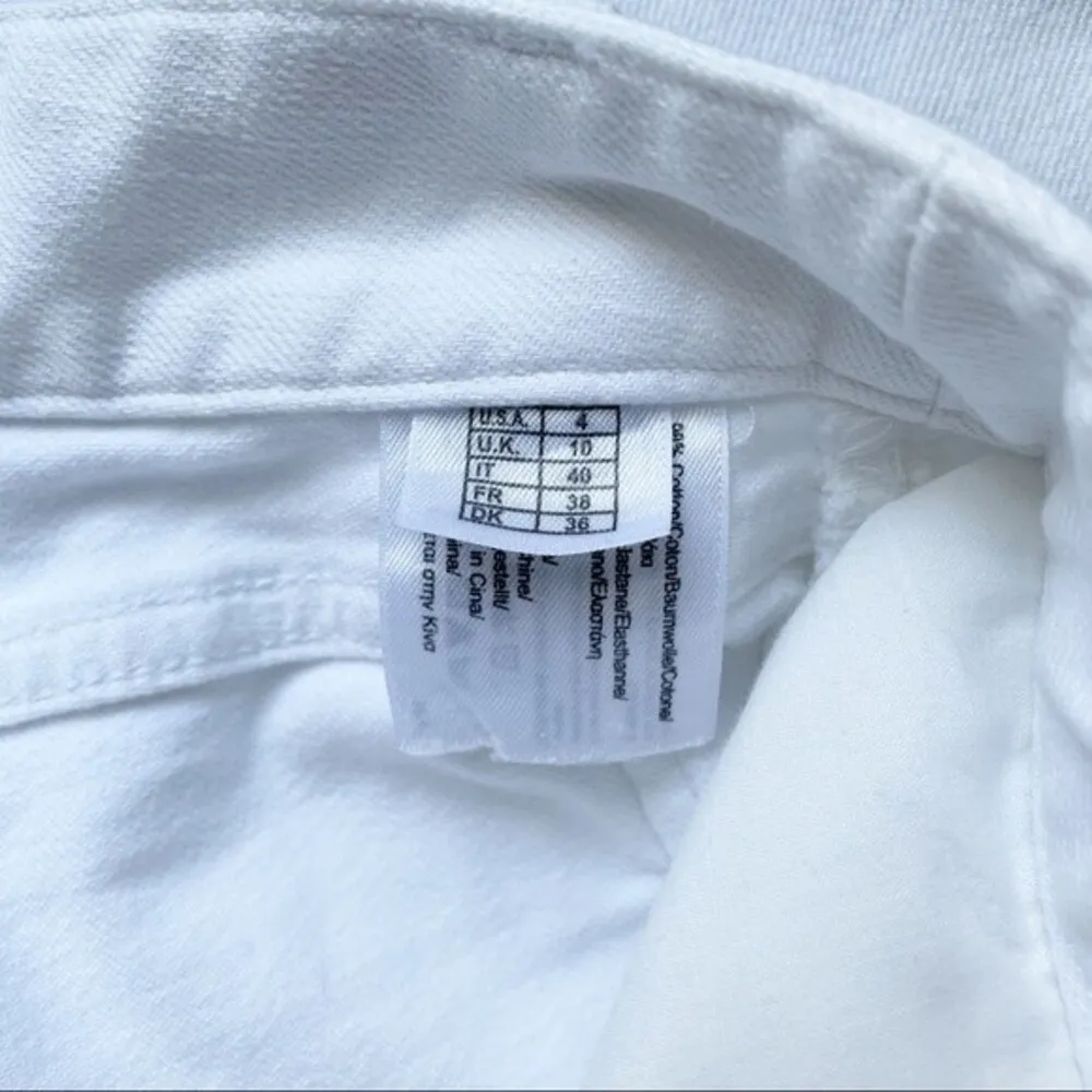 Brooks Brothers 1818 White Straight Leg Jeans Classic Preppy Denim Womens Size 4 - Image 7