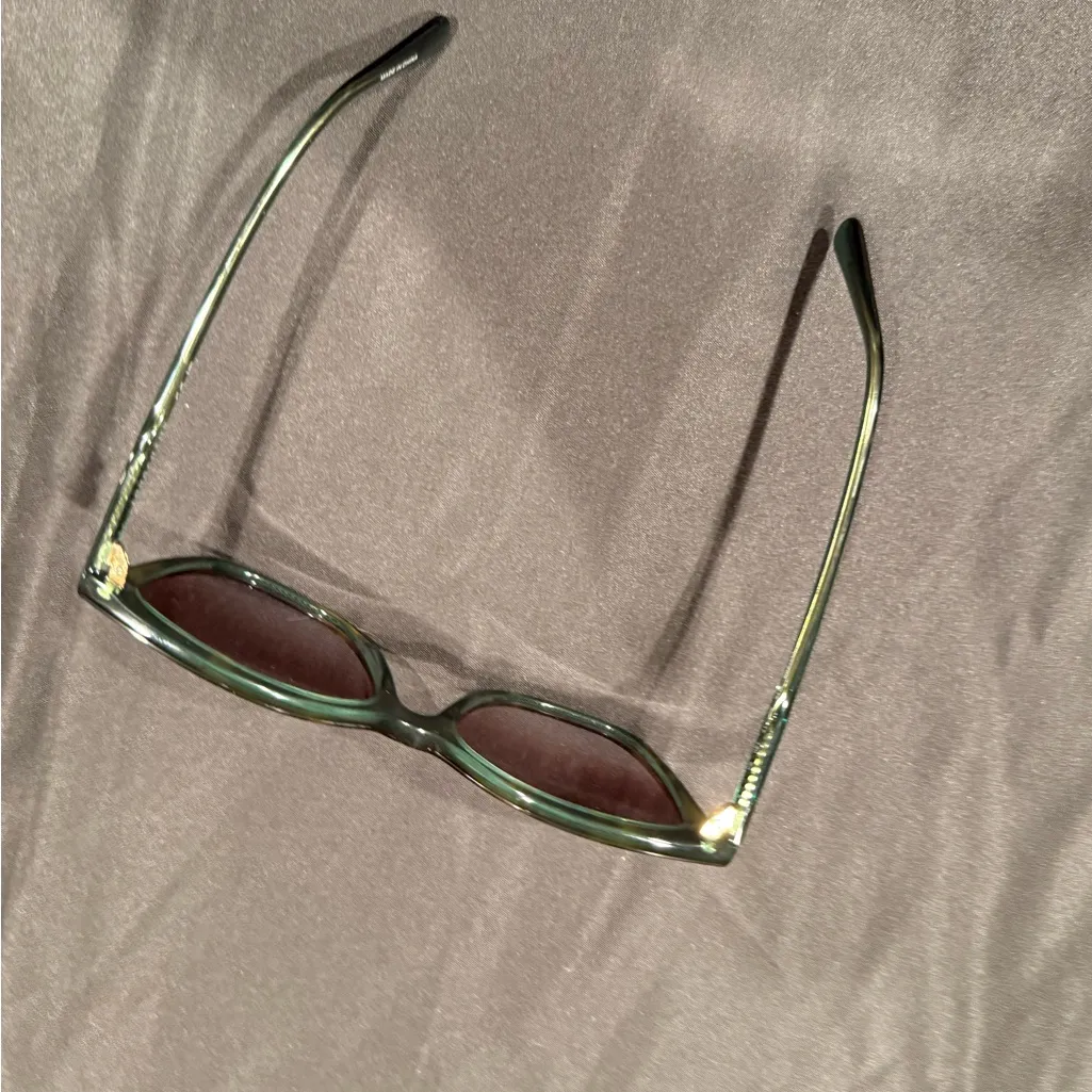 Longchamp Women's Sunglasses Green Acetate Cat Eye - Image 7