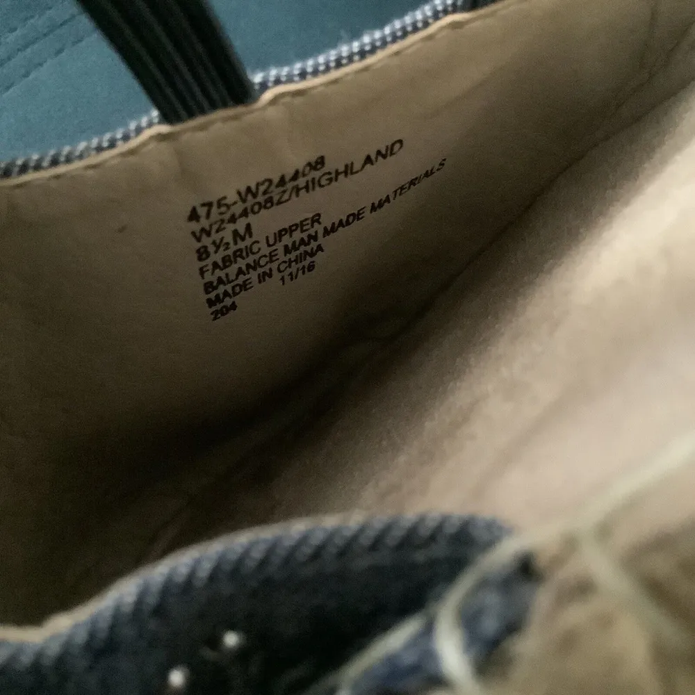 White Mountain Denim HIGHLAND Size 8 1/2 Espadrilles Silver Studs Blue - Image 9