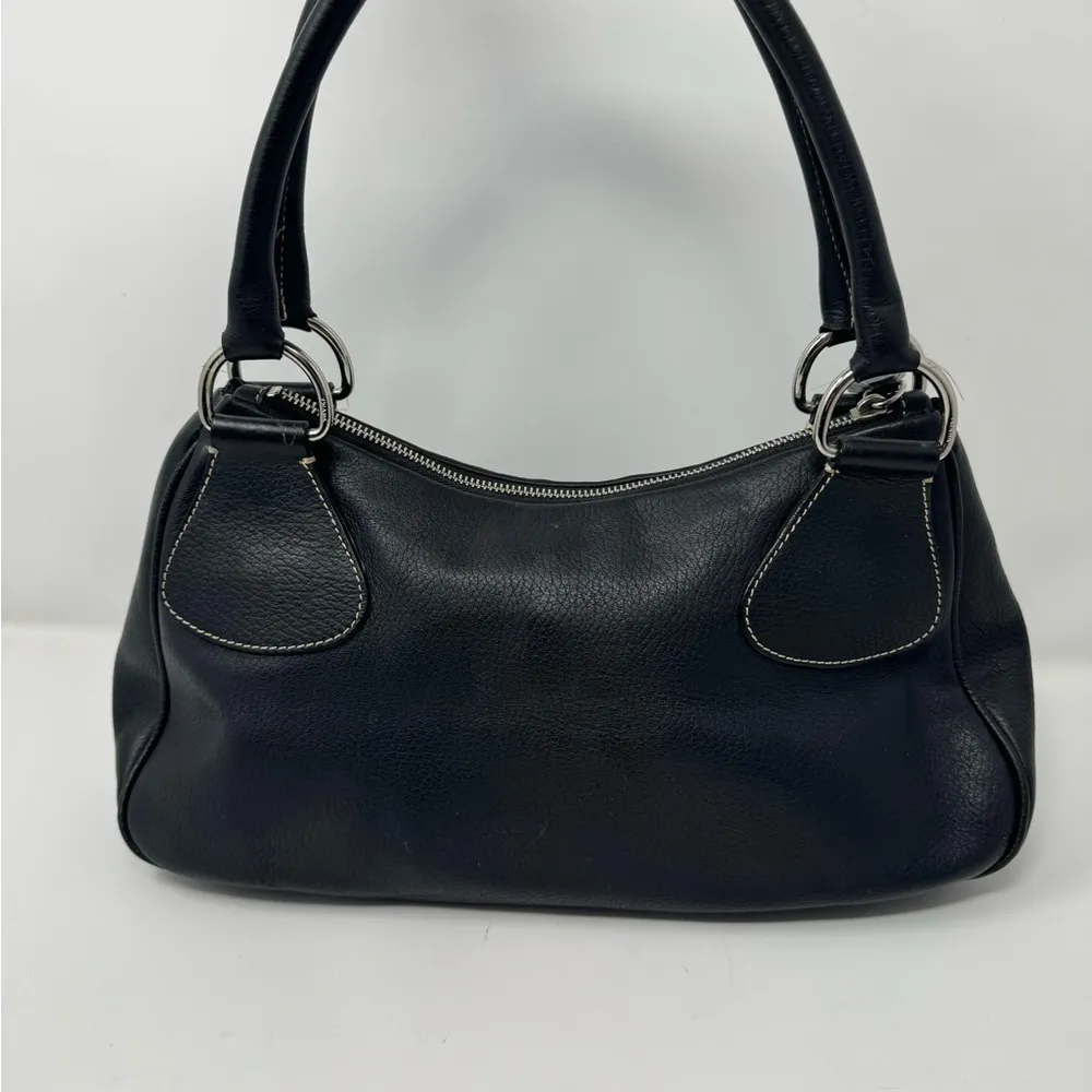 PRADA Vitello Daino Box Shoulder Bag Nero Black - Image 4