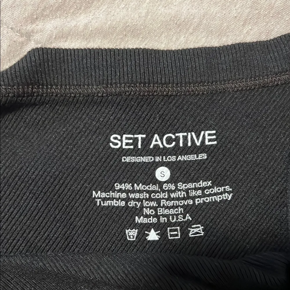 SET Active Black Asymmetrical Tank Top - Image 2