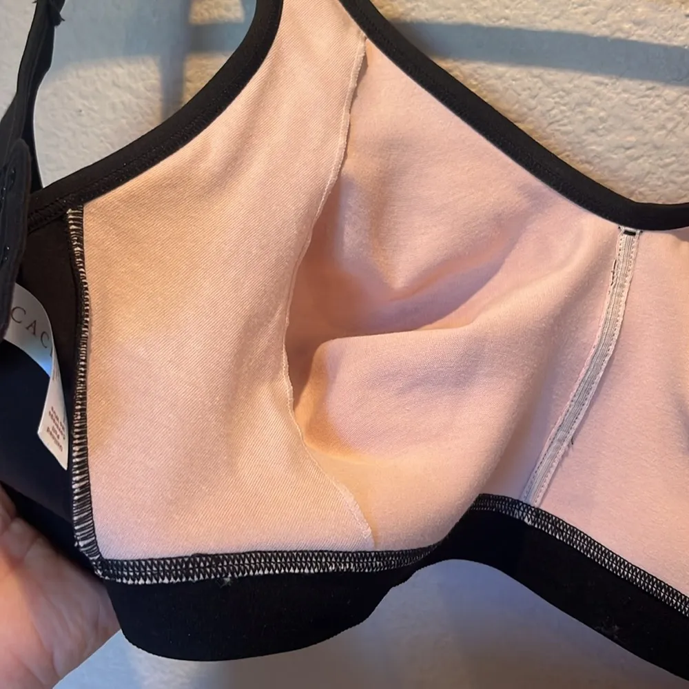 Cacique Comfort Solutions No wire Wire free Black Lace Bra Size 46B - Image 9