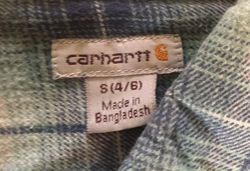 - Women's Hamilton Flannel Plaid Cozy Shirt Size S Blue Teal LS Fall - Image 6