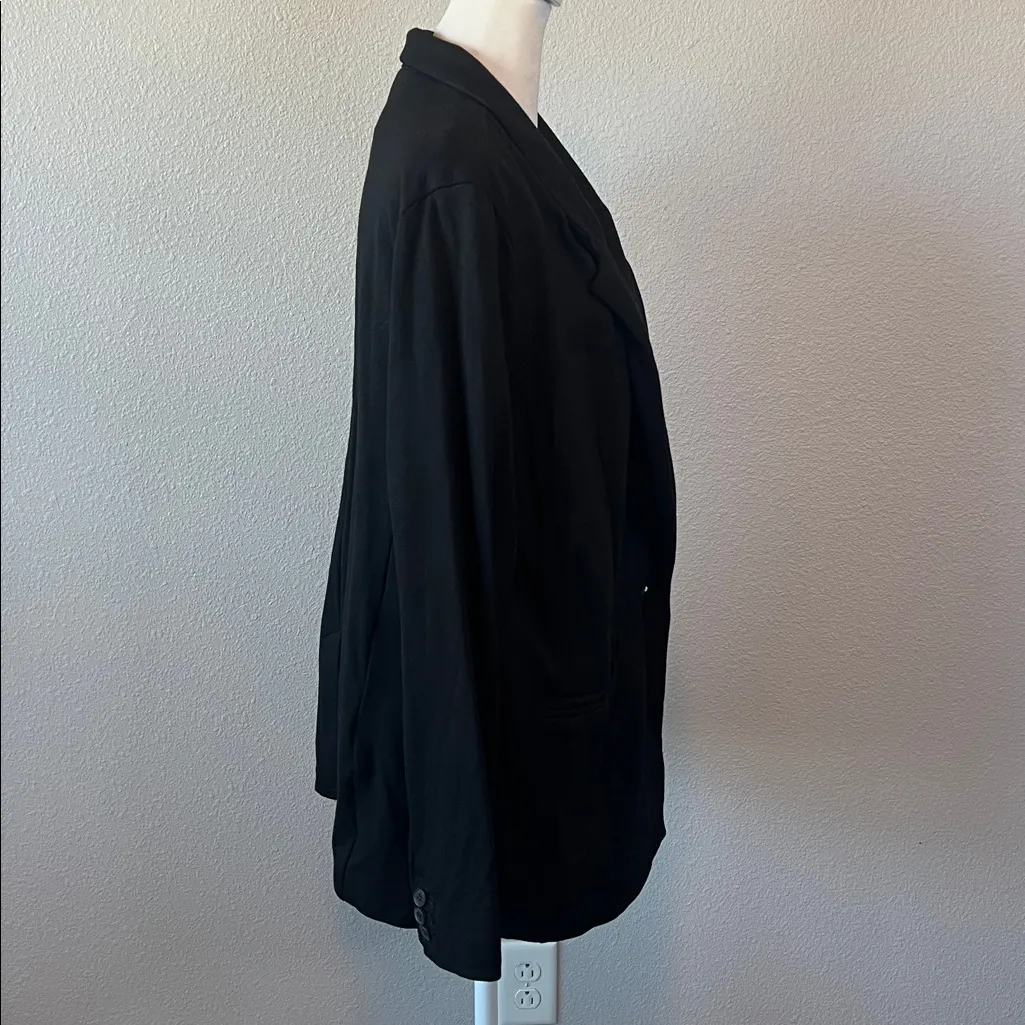Old Navy Knit Blazer Black Size Large Tall - Image 2
