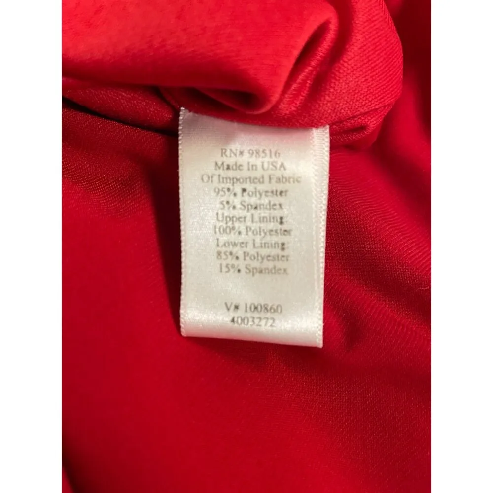 Coldwater Creek Women's Red Dress Maxi Sleeveless Size 4P SKU 1021 - Image 4