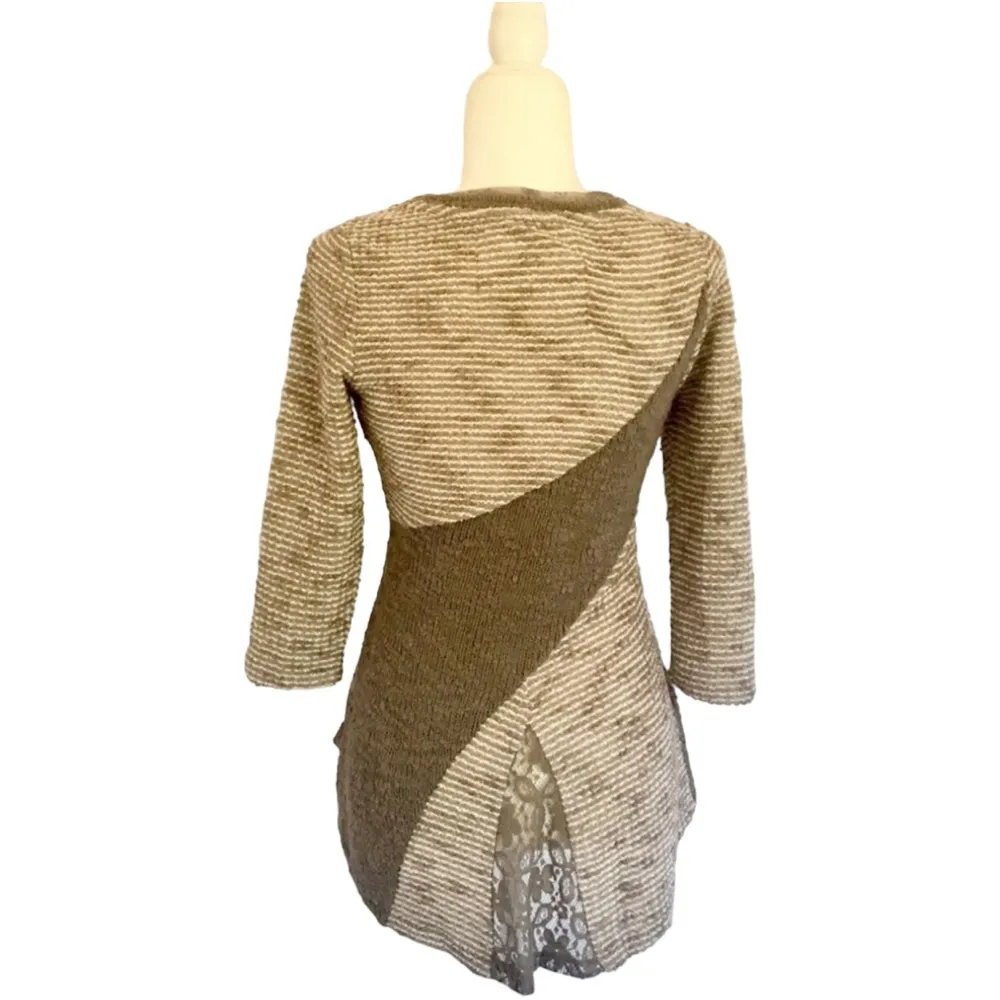 Anthropologie Angel Of The North Leta Knit Lace Sweater - Image 6