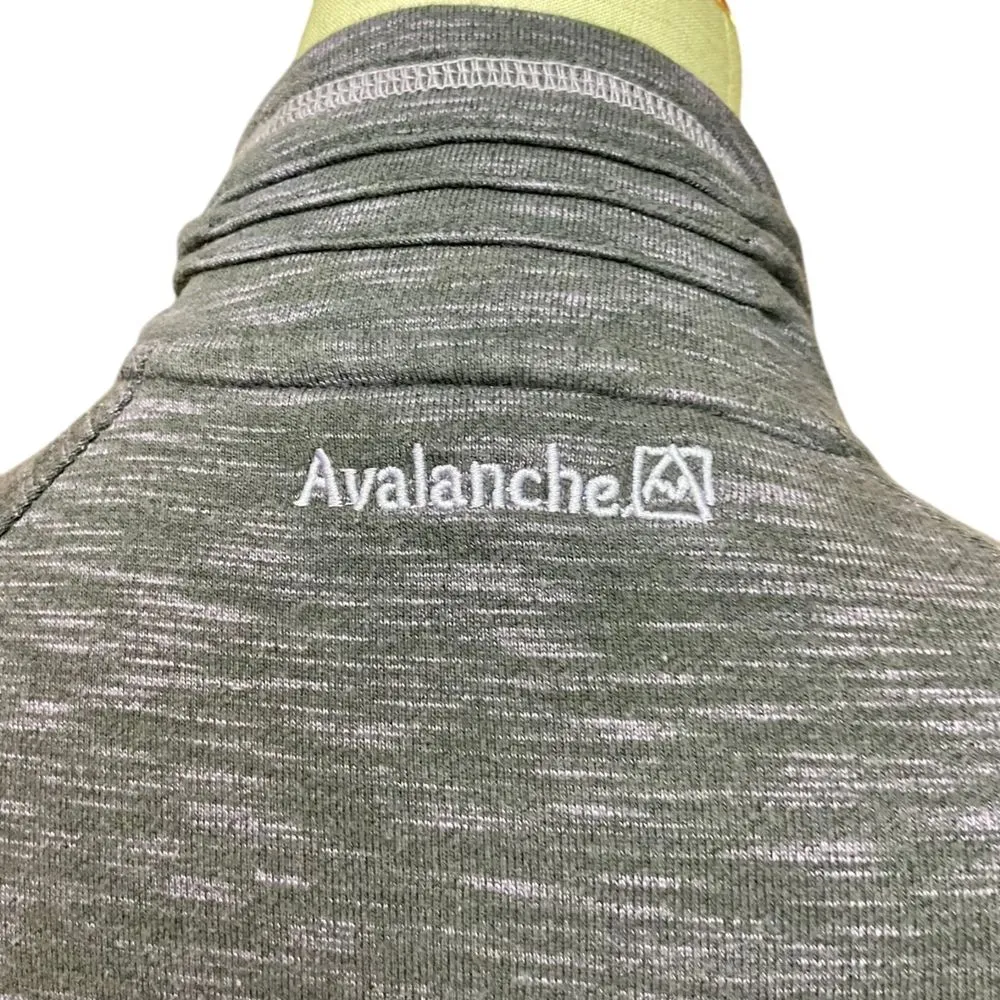 Avalanche Women's Snap Neck Pullover Sweatshirt Sz L/G Thumbholes Outdoor - Image 6
