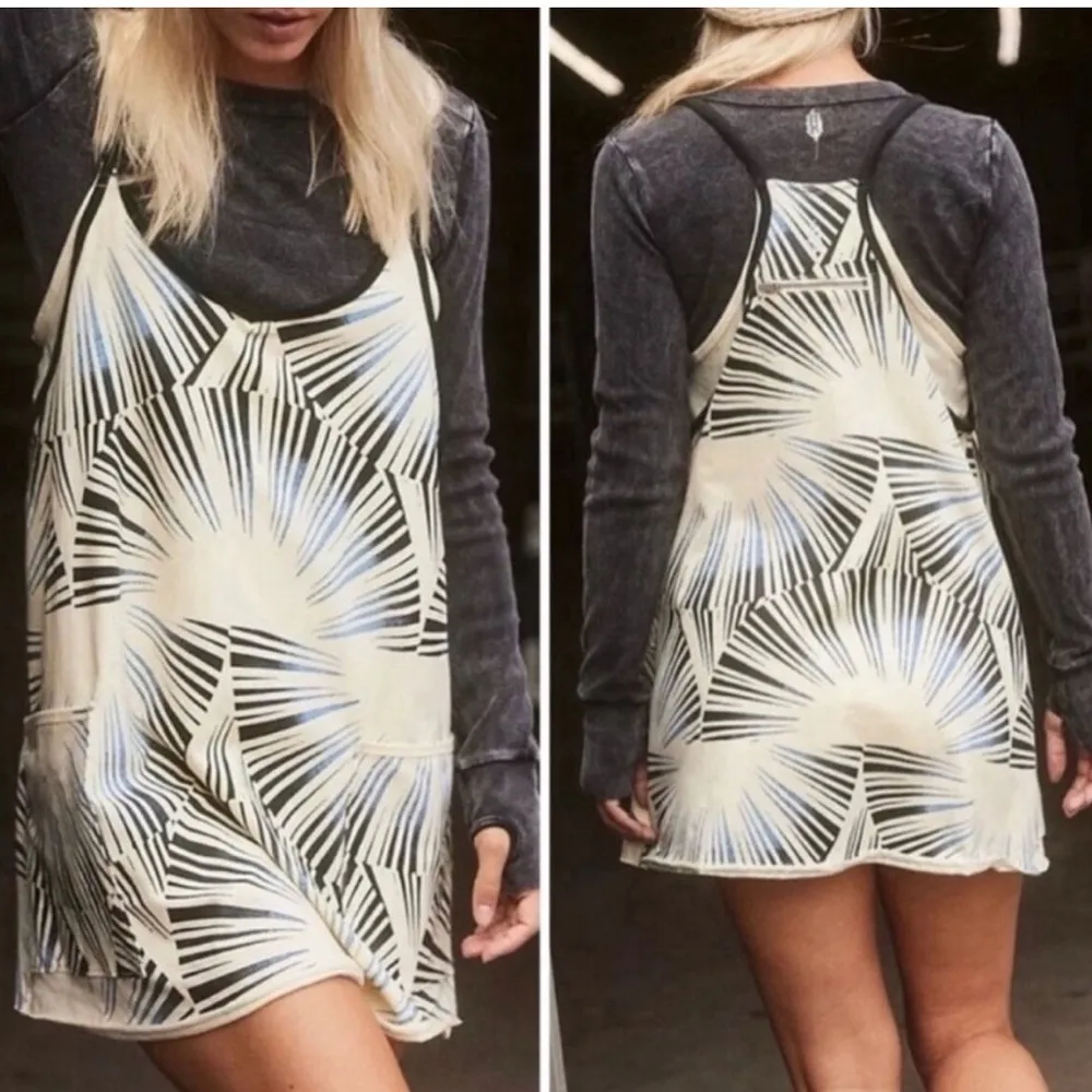 Free People Hot Shot Mini Printed Dress Sunrise Geo Combo Size Small NWT - Image 2