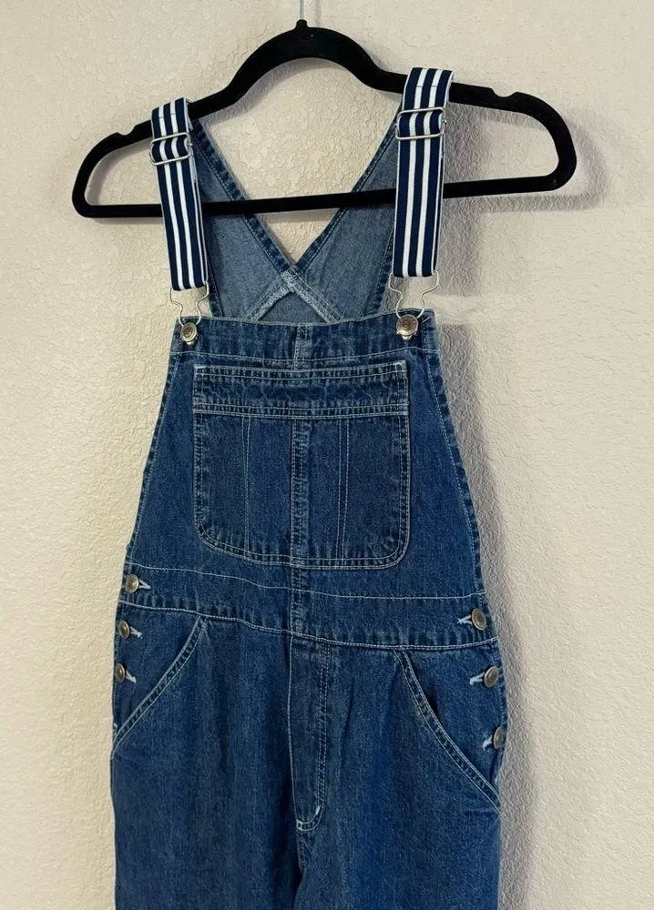Canyon River Blues  Dark Wash Carpenter Relaxed Straight Overalls size small - Image 7