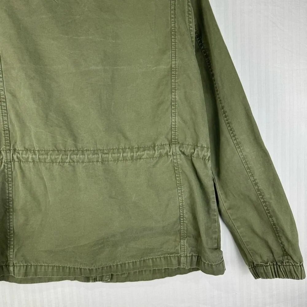 Old Navy Military Green Utility Jacket Women’s Size Large - Image 9
