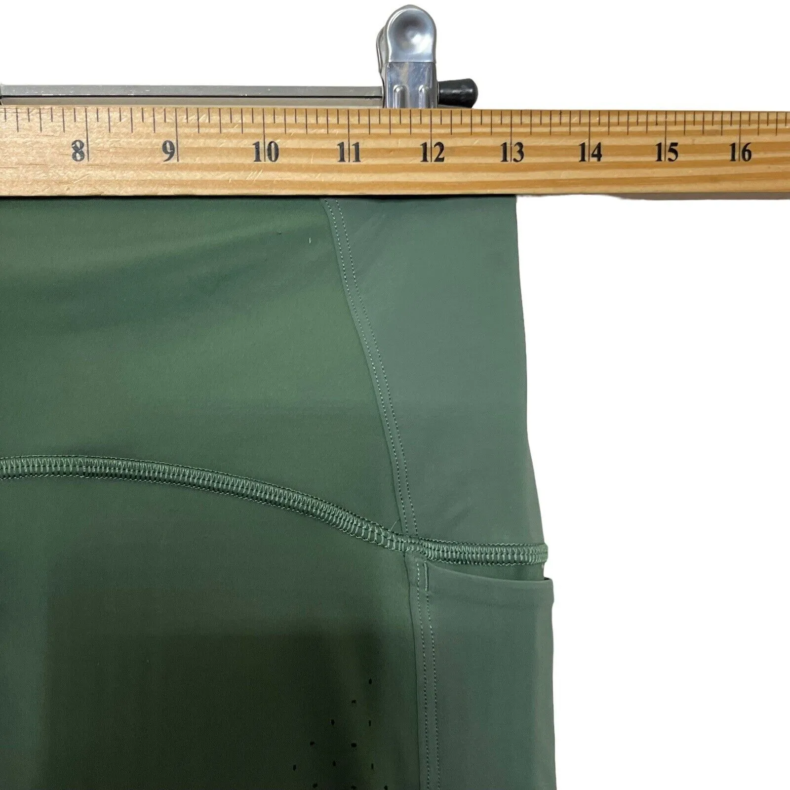 Lululemon Uncovered Strength Leggings Women’s 6 Green Mesh Crop High Rise Gym - Image 14