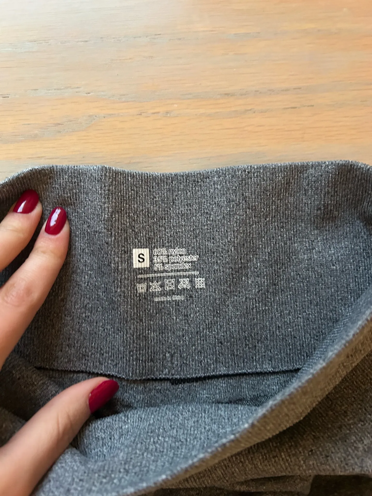 Grey Biker Shorts Gray - Image 4