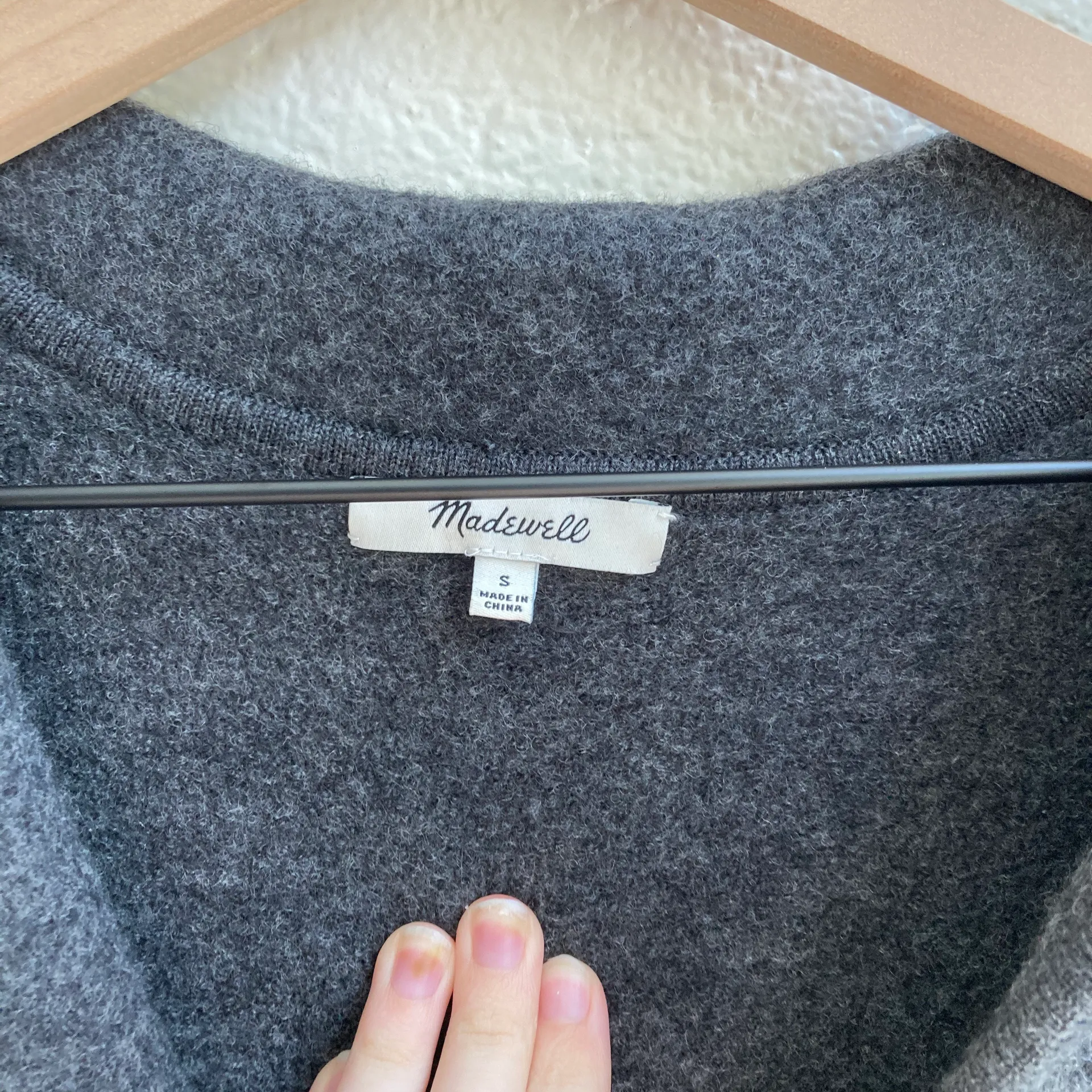 Madewell Saville Sweater Blazer Jacket Coat Gray - Image 7