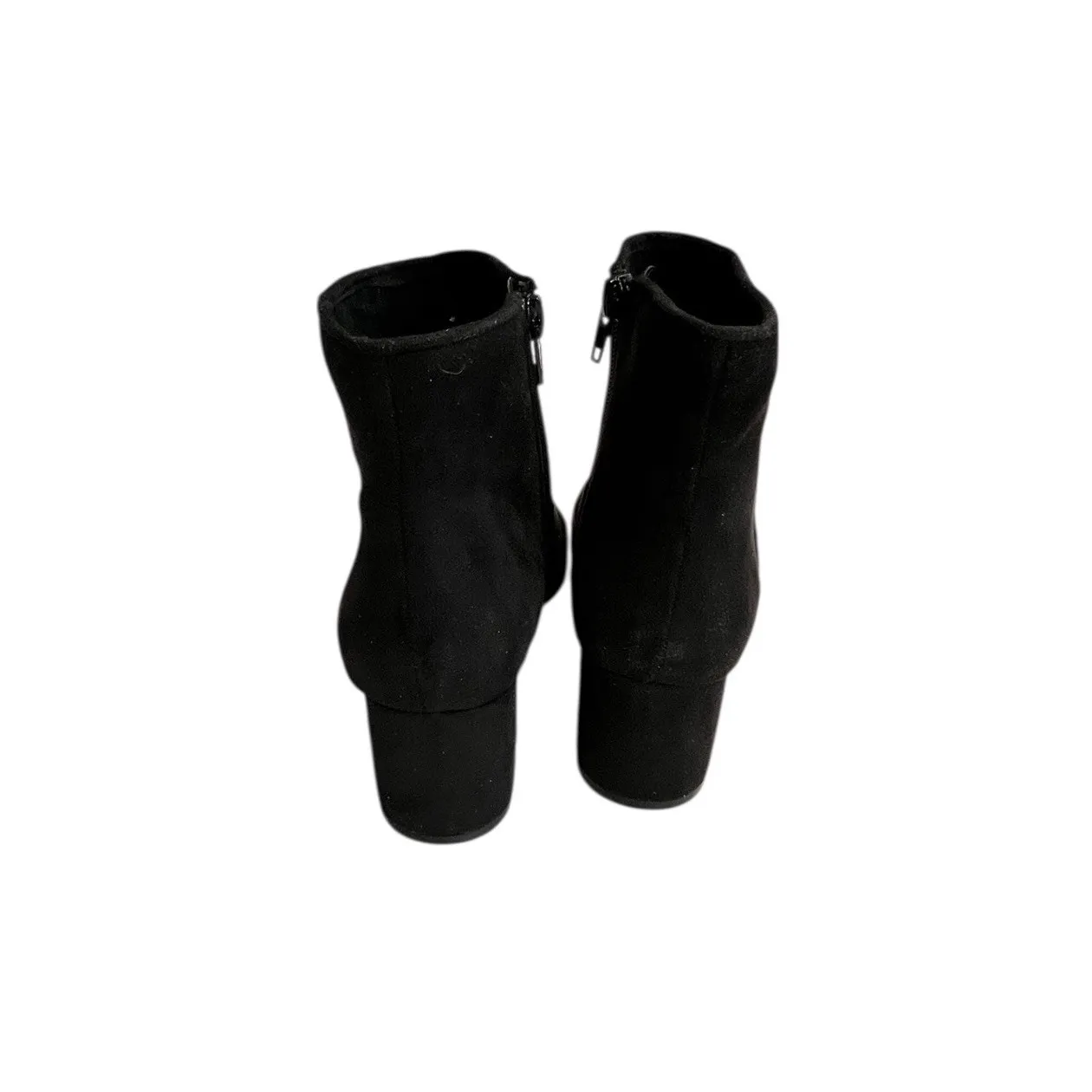 Steve madden banner black Faux Suede ankle boots Booties BAN01S1 Size 5 New - Image 3