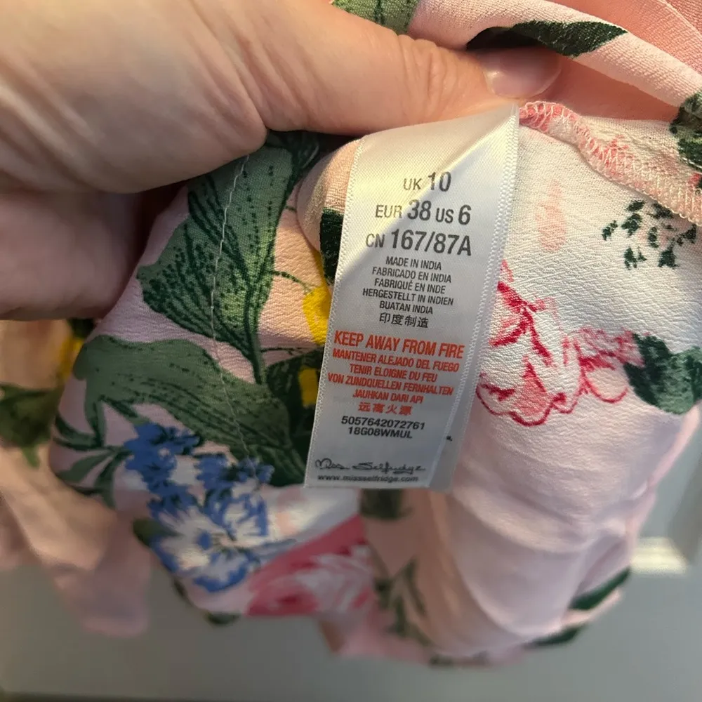 Miss Selfridge Floral Pink Jumpsuit, Size 6 - Image 10