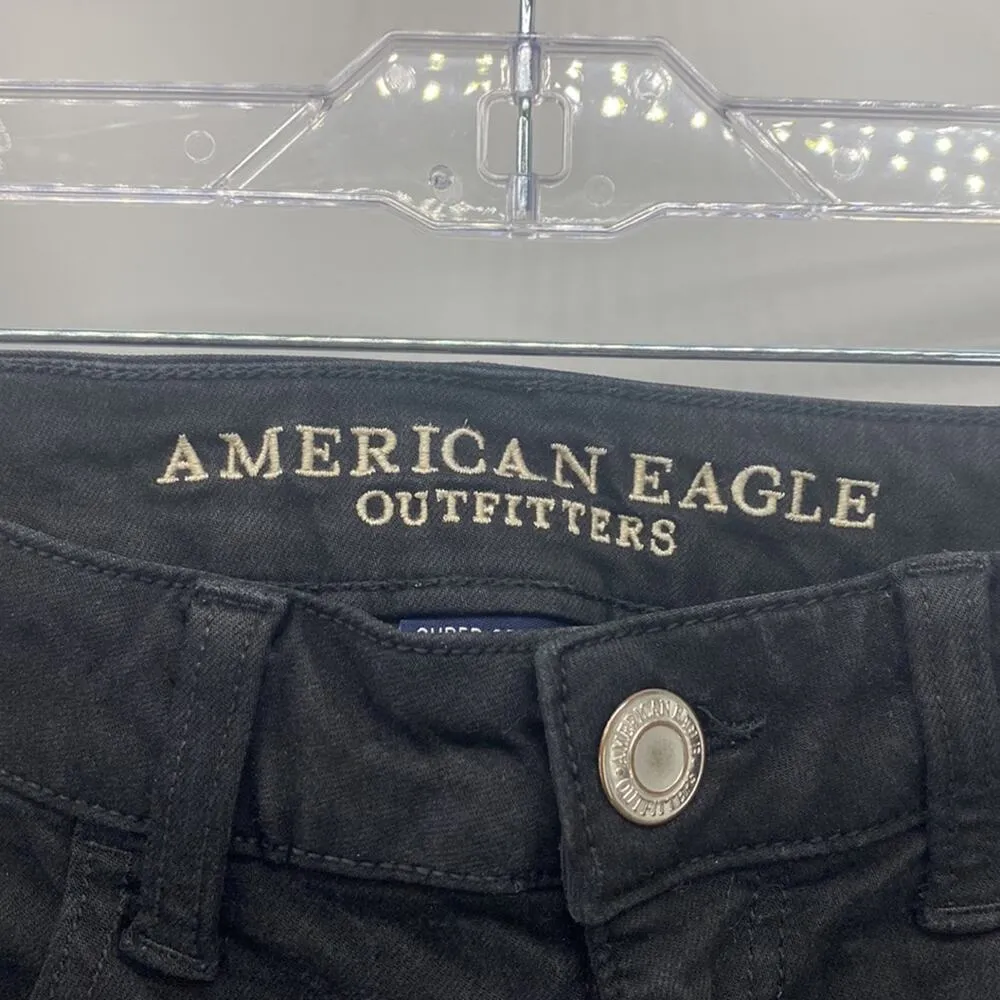 American Eagle black super stretch X jegging minimalist neutral wardrobe basic - Image 4