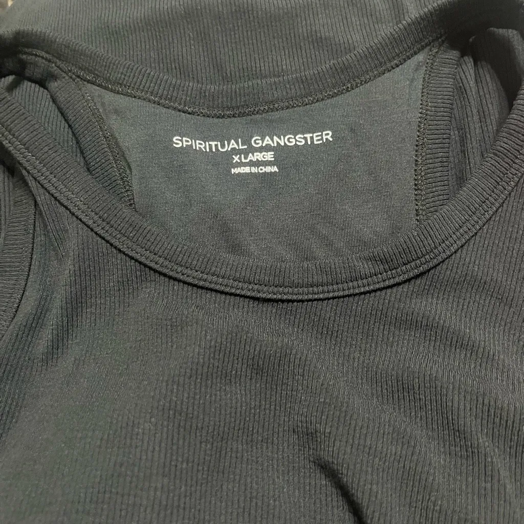 NWT Spiritual Gangster Slim Rib Tank Dress Black size‎ XL - Image 5