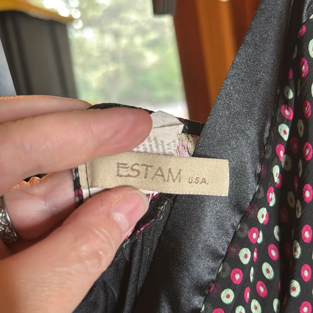 Estam U.S.A. Dotted Smocked V - Image 5