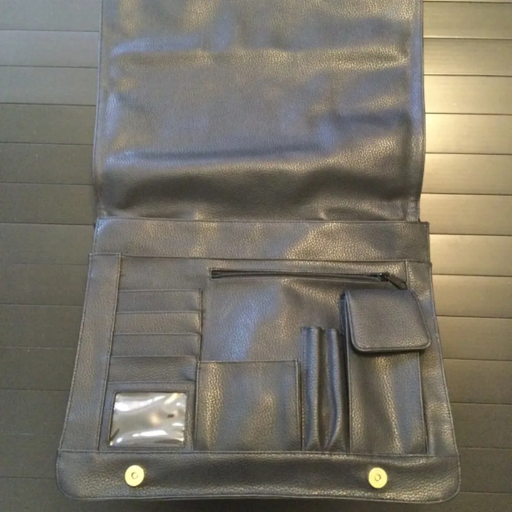 Valerie Stevens Genuine Leather Portfolio Satchel w/strap - Image 5