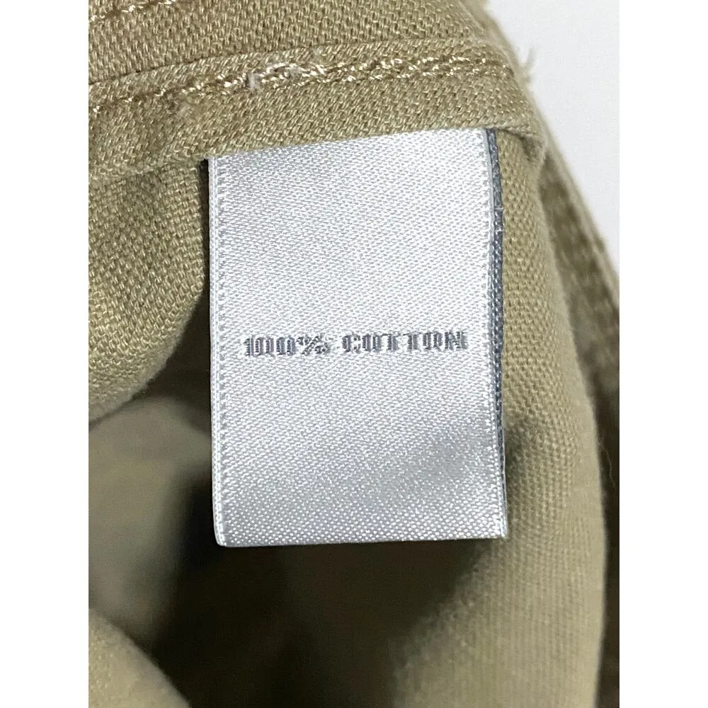 Fashion Bug Shorts Khakis Roll Tab Womens 16 Cotton Decorative Buttons Front Tie - Image 8