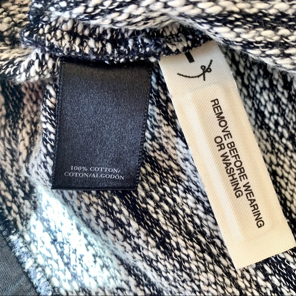 Ann Taylor Tweed Layered Pullover Navy Blouse XS - Image 8