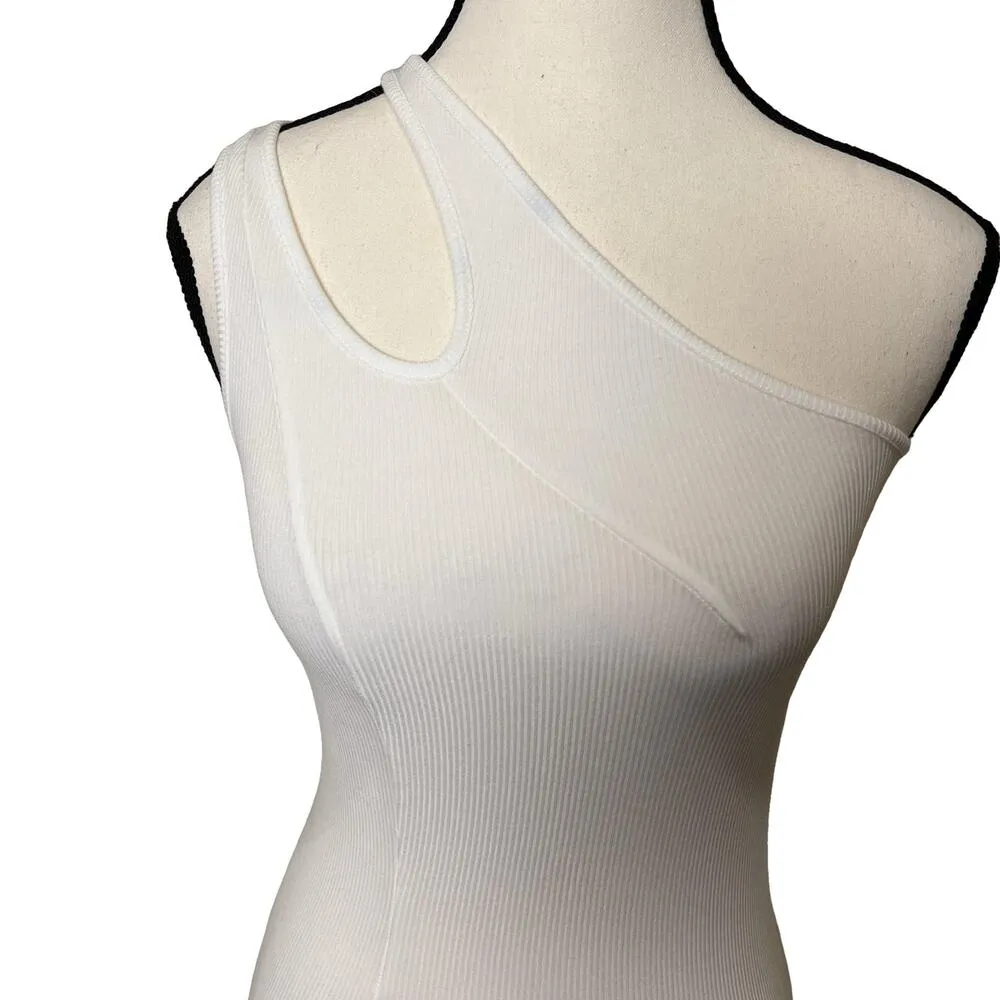 SKIMS Soft Lounge Cut Out One Shoulder Dress Marble NEW w/Tags Size S - Image 3