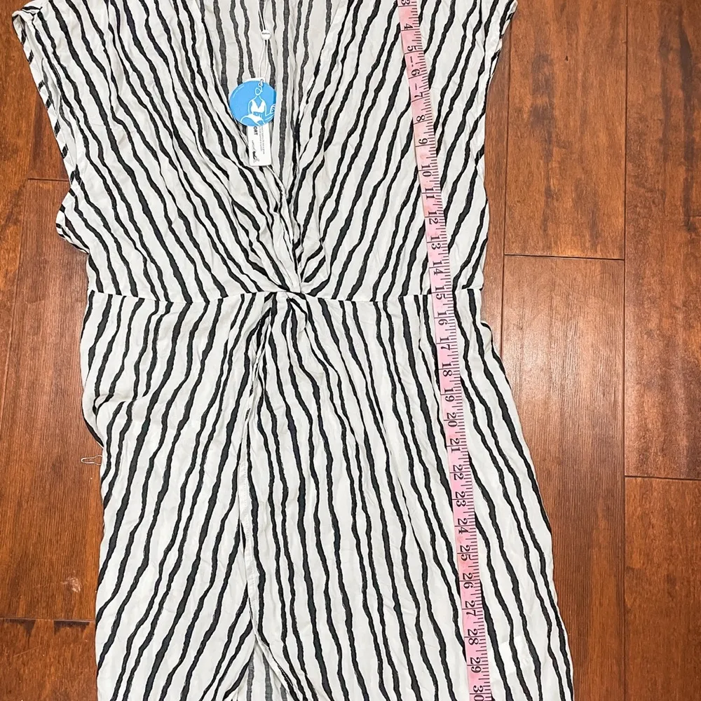 CUPSHE Eva Wave Striped V-neck Sleeveless Dress coverup XL - Image 6