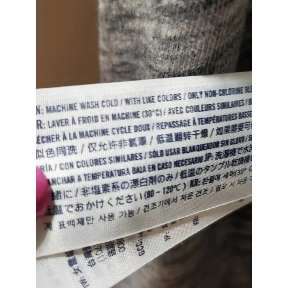 Abercrombie Women's Gray Cotton Round Neck Long Sleeve Pullover Knit Sweater S - Image 9