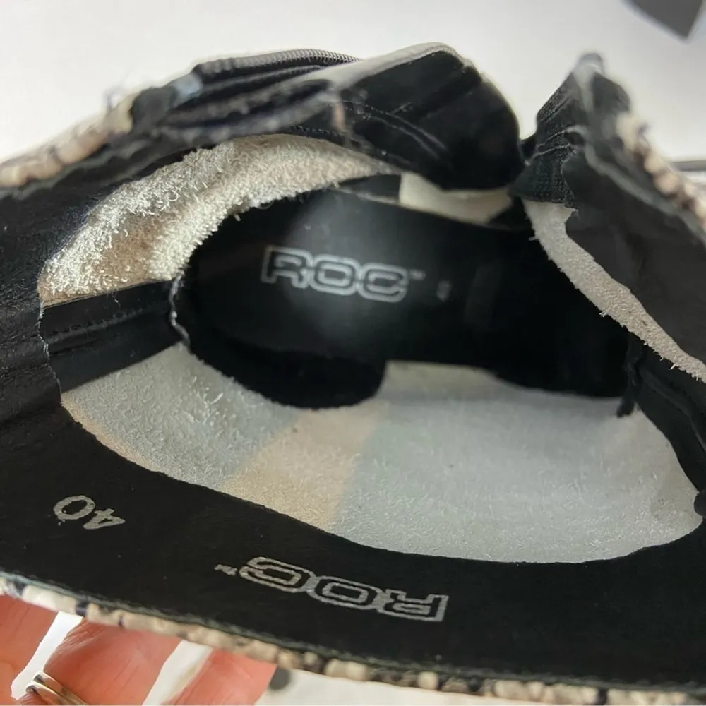 ROC Australia Invito Snakeskin Boots Women's Size 40 Black - Image 5