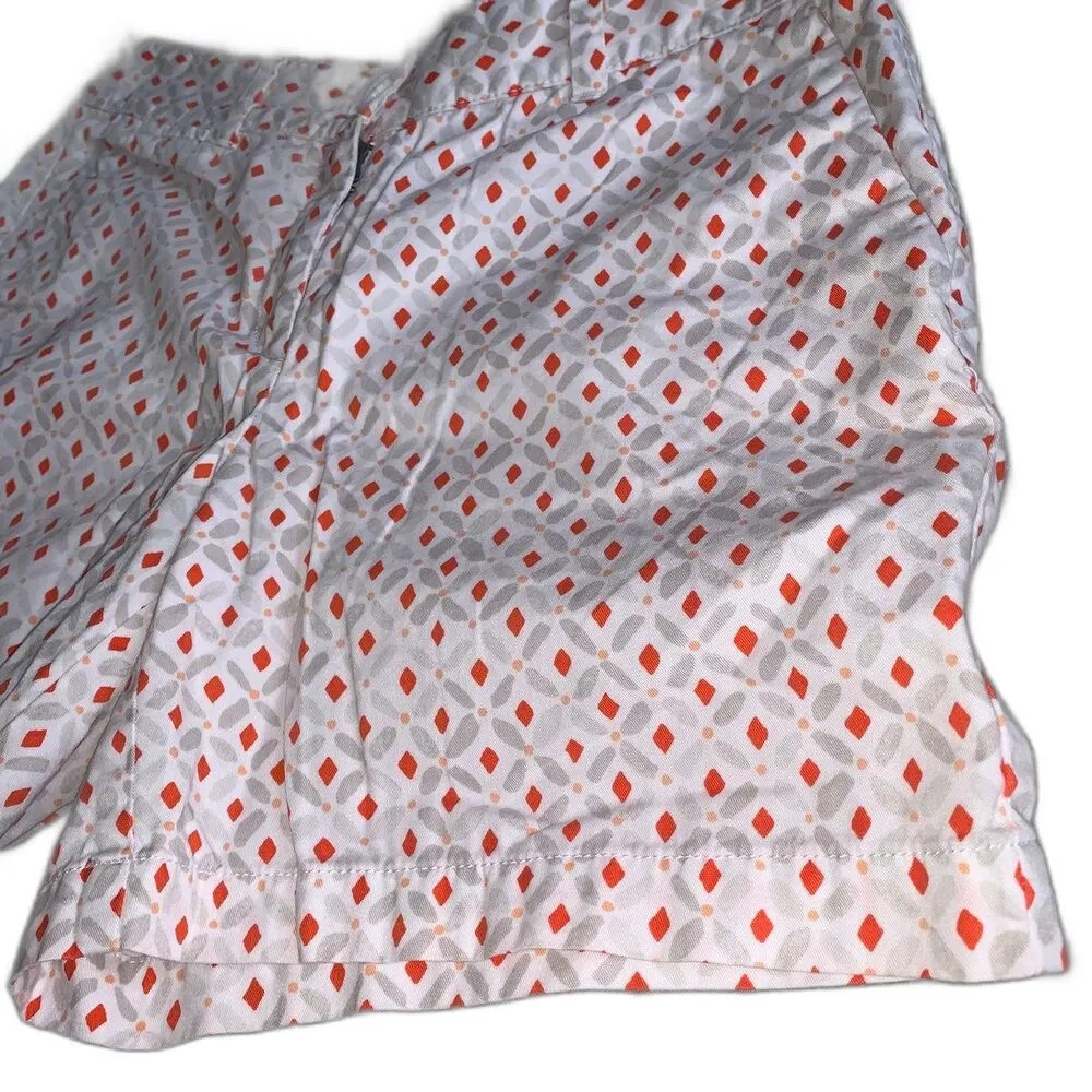 Loft  6” Orange Diamond Shorts 6 - Image 2