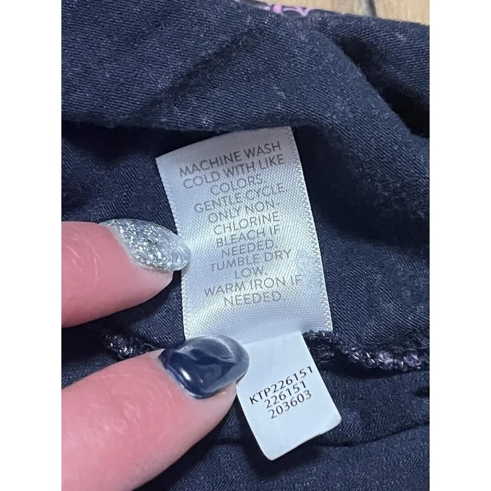 J Jill Top Size Measured Cotton Tencel Floral Keyhole Preppy Career Professional - Image 9