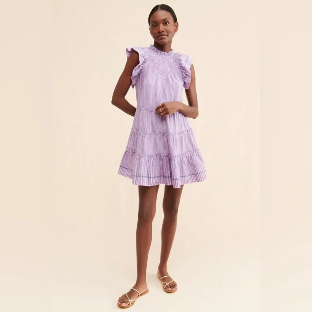 Saylor Amalia Ruffle Flutter Sleeve Dress Size XS - Image 4