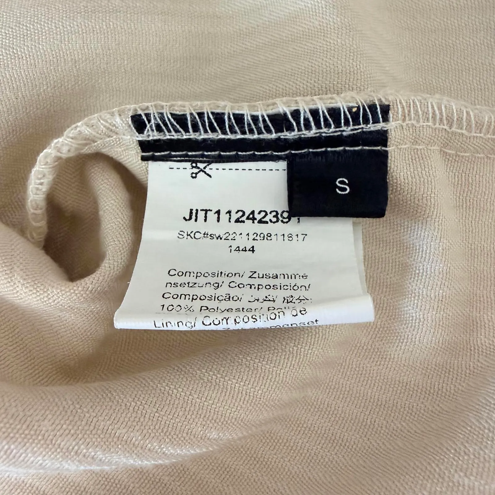 Cream Ribbed Corset Bustier Crop Top Zip Back Structured Tank Size Small Fashion - Image 9