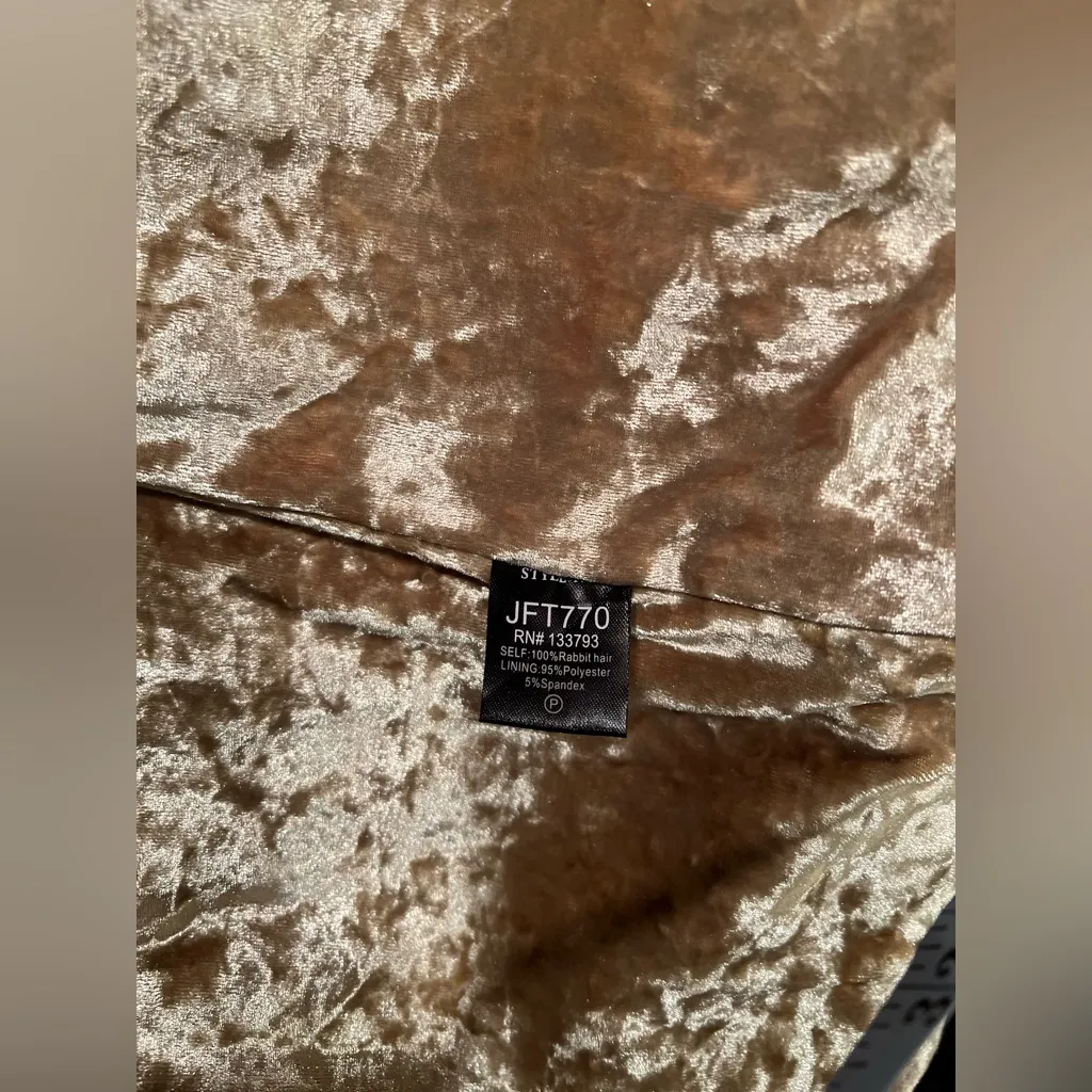 POL Funky New  Long Rabbit Fur Vest! - Image 7