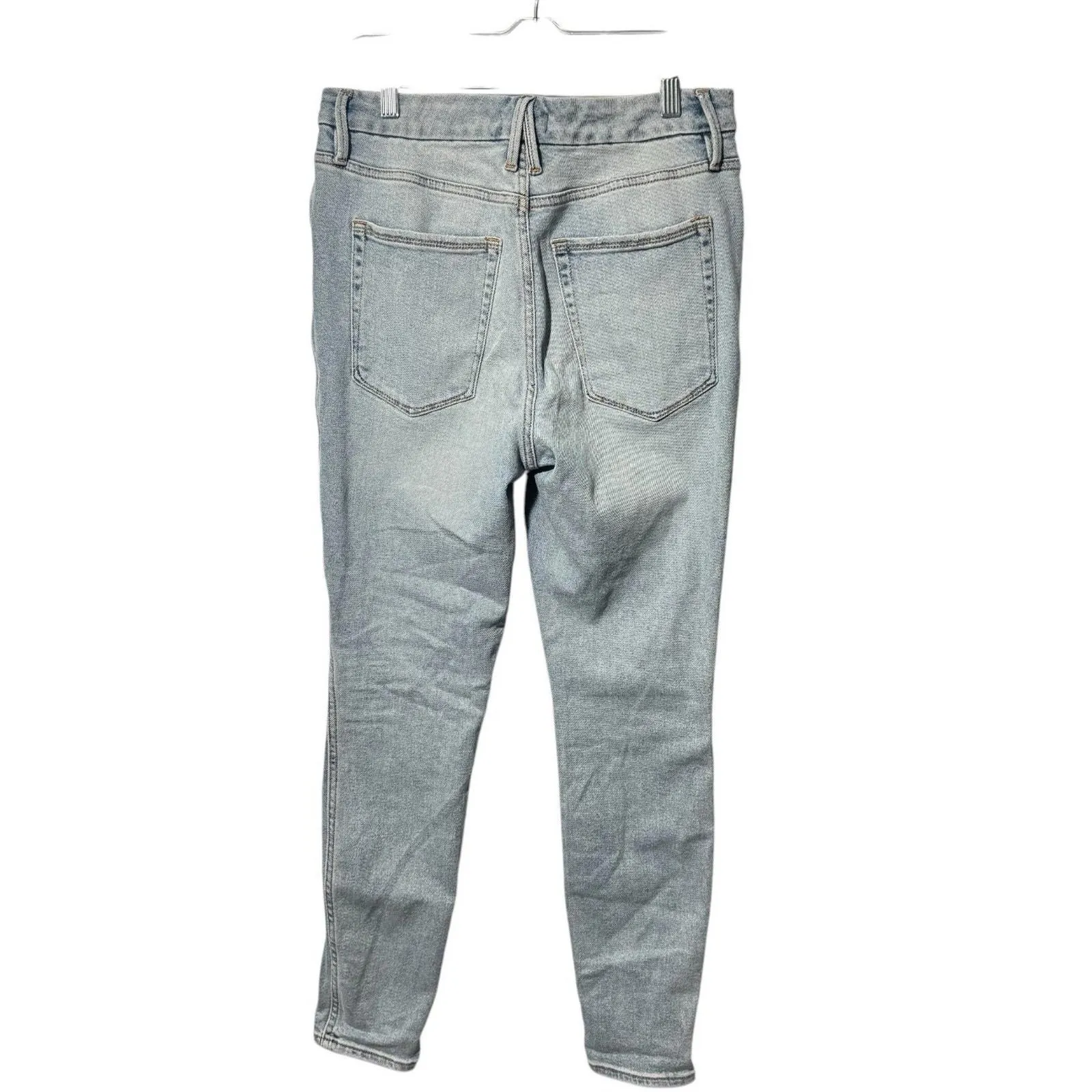 Good American Womens Size 10 Light Blue High-Rise Skinny Jeans - Image 5