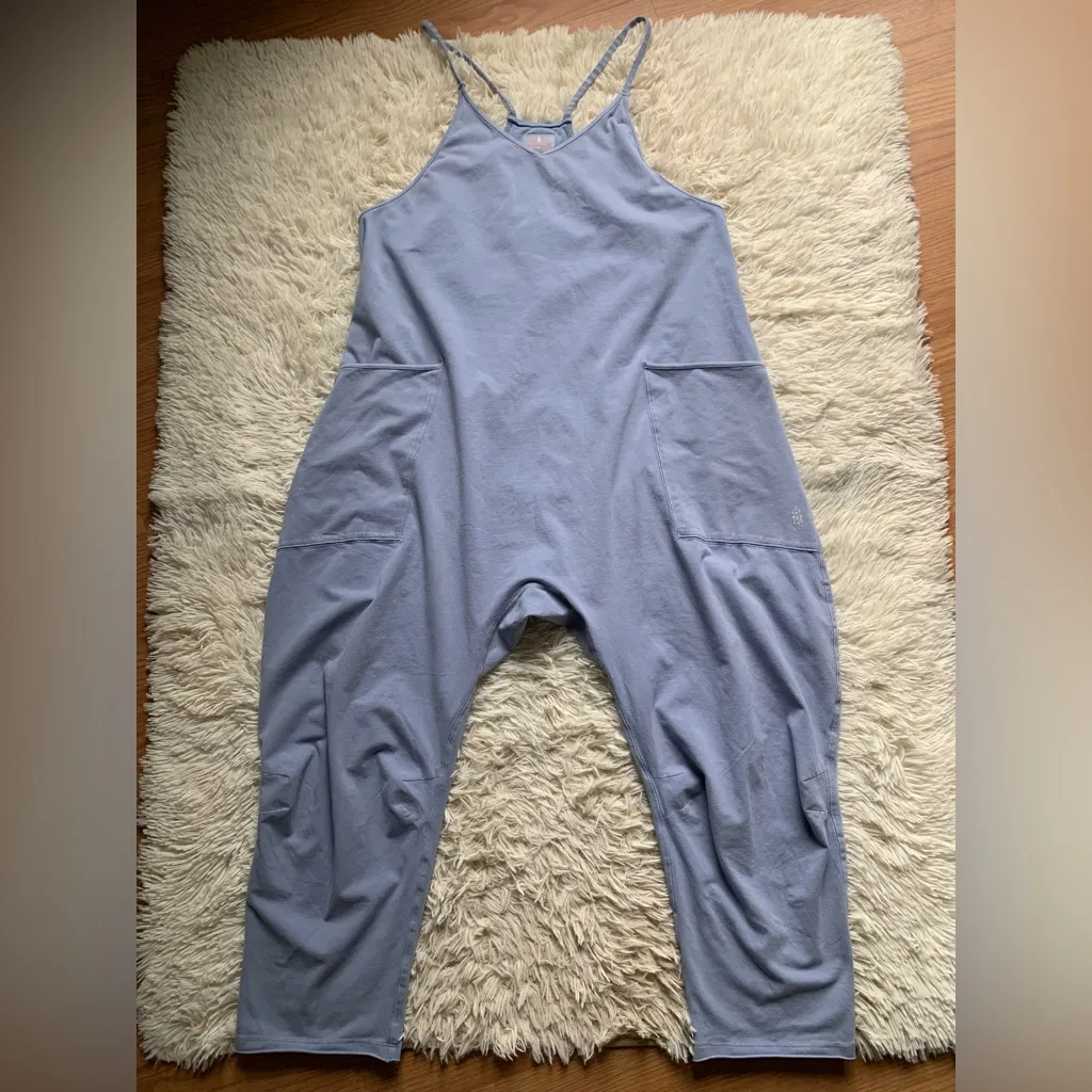 Free People Movement Hot Shot Onesie Blue Size M - Image 2