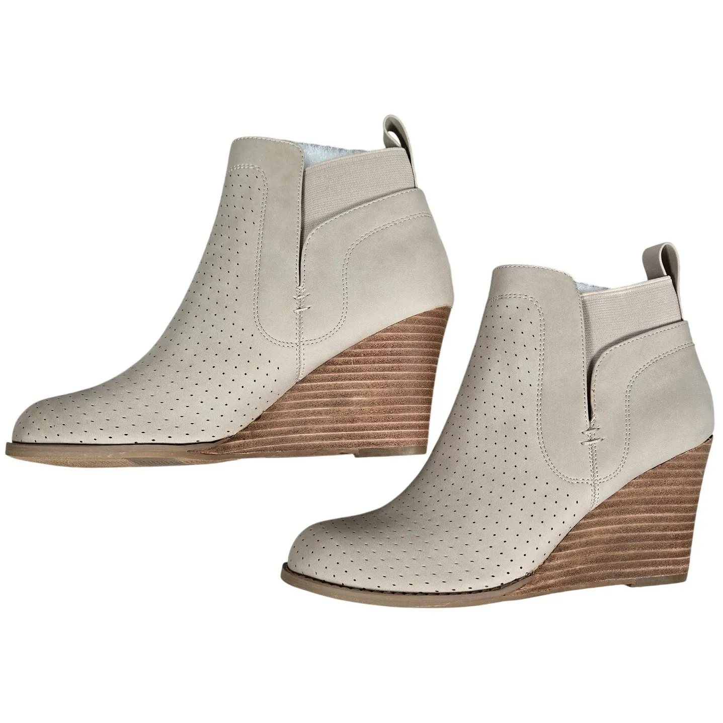 DV‎ Dolce Vita Gerdy Vegan Leather Comfort Wedge Bootie in Beige 7.5 NWT - Image 3
