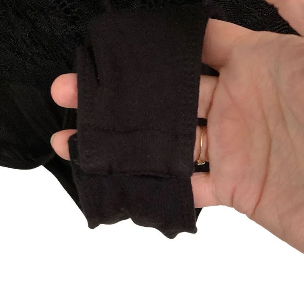 Torrid Black Lace Corset Seamed Lace Up Stretchy Tank Bodysuit 1X - Image 12