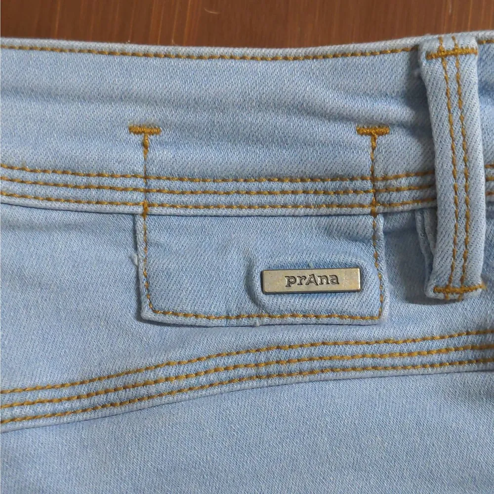 Prana Womens Soma Jean Light Washed Blue Skinny Mid-rise Denim Organic Cotton 6 - Image 6