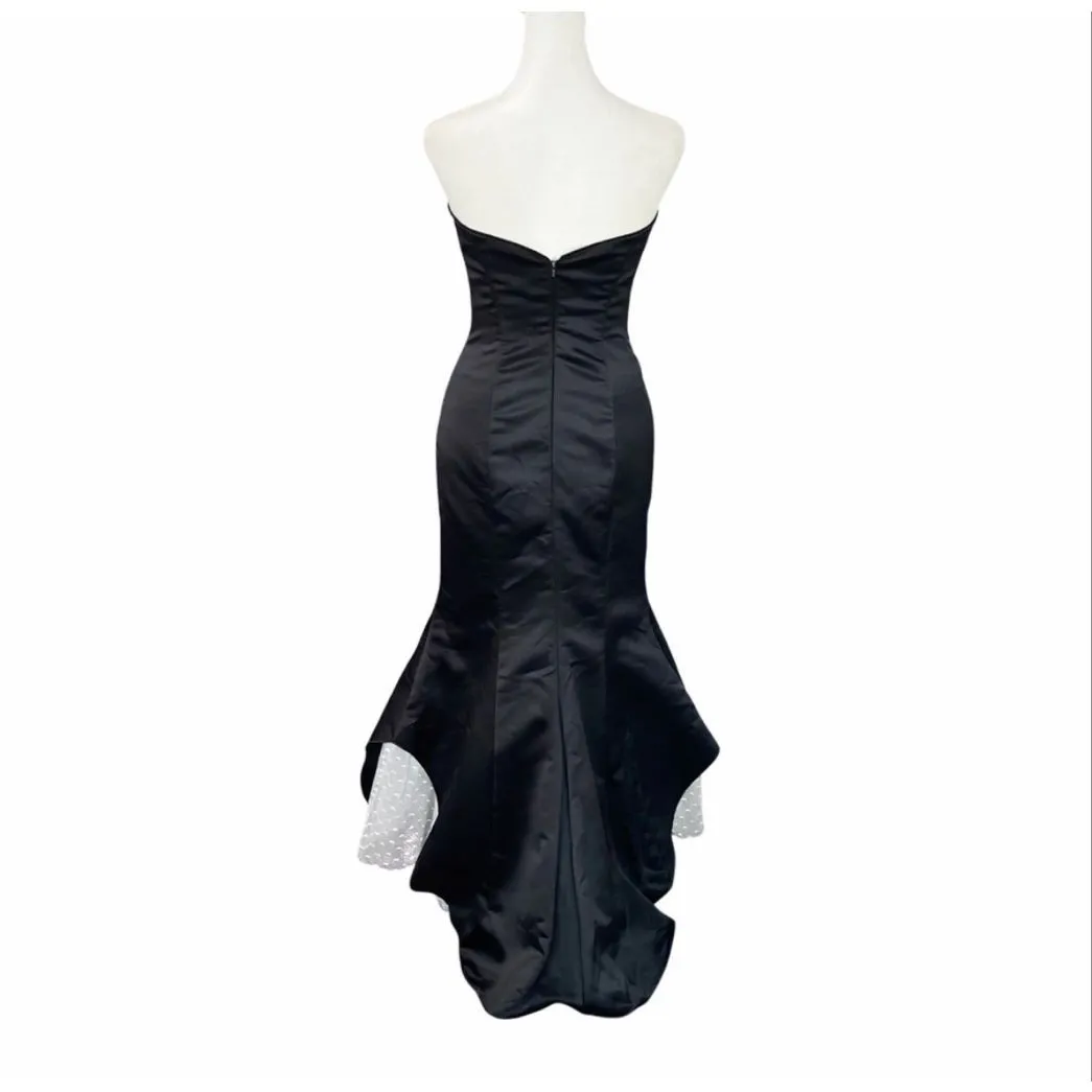 Vintage Y2K Jessica McClintock Gunne Sax Strapless Mermaid Gown NWT Deadstock - Image 3