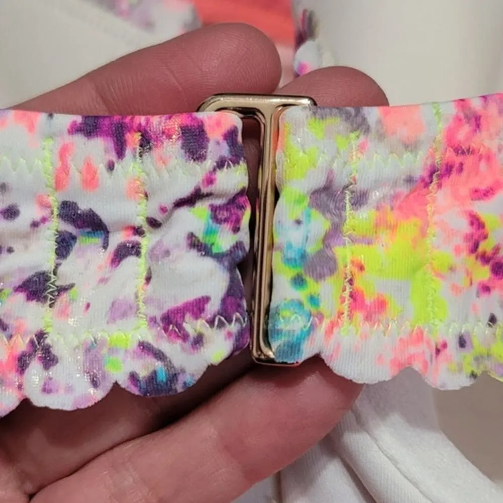 VS Getaway Halter Bain-De-Soleil Bikini Top N Heavenly Bikini Bottom Pink 36DD/M - Image 9