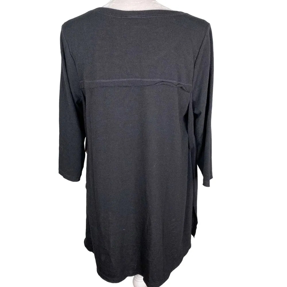 Jessica Simpson Baby Nursing Top L Black 3/4 Sleeves New - Image 5