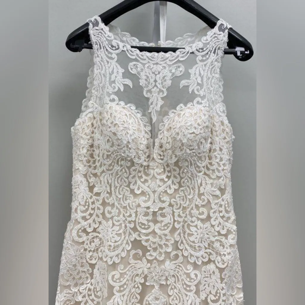 Mori Lee petronella 2024 size 8 wedding gown / dress Ivory - Image 5