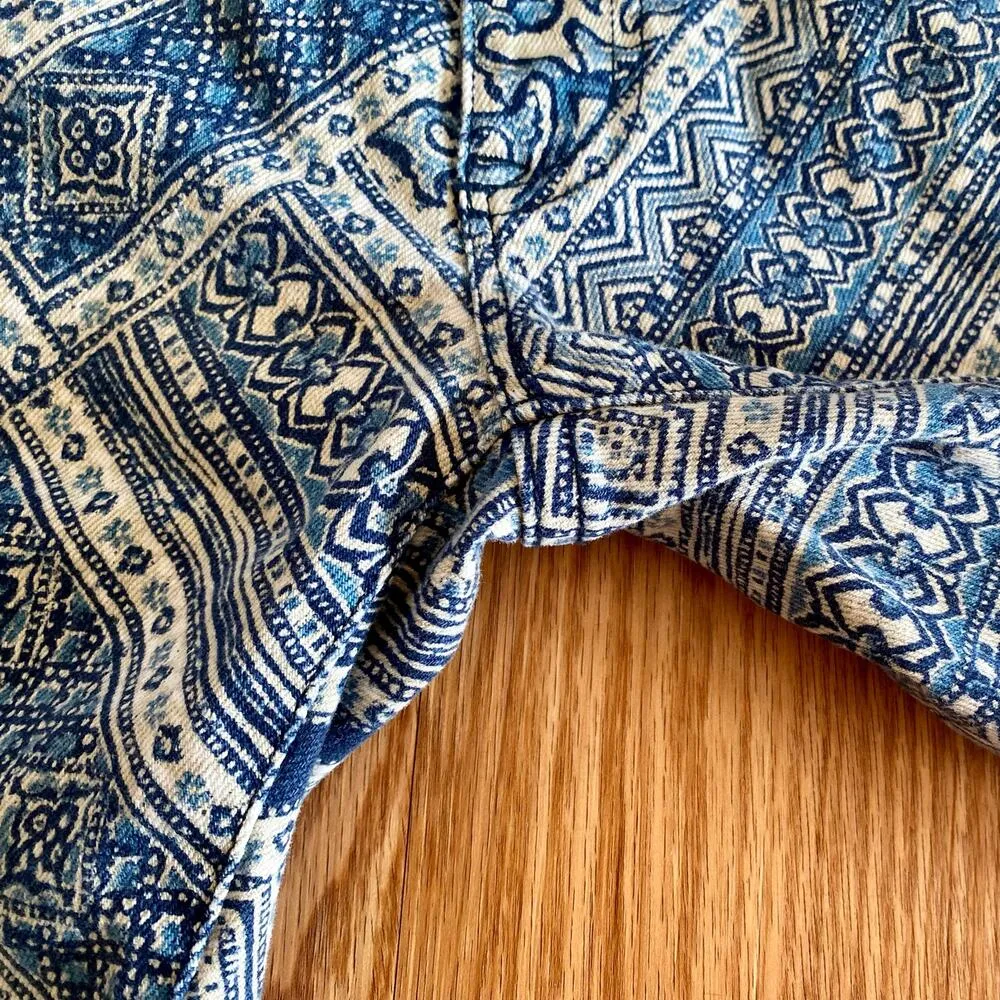 Ralph Lauren Denim & Supply Blue Paisley Maximalist Jeans Pants Womens 28 - Image 7