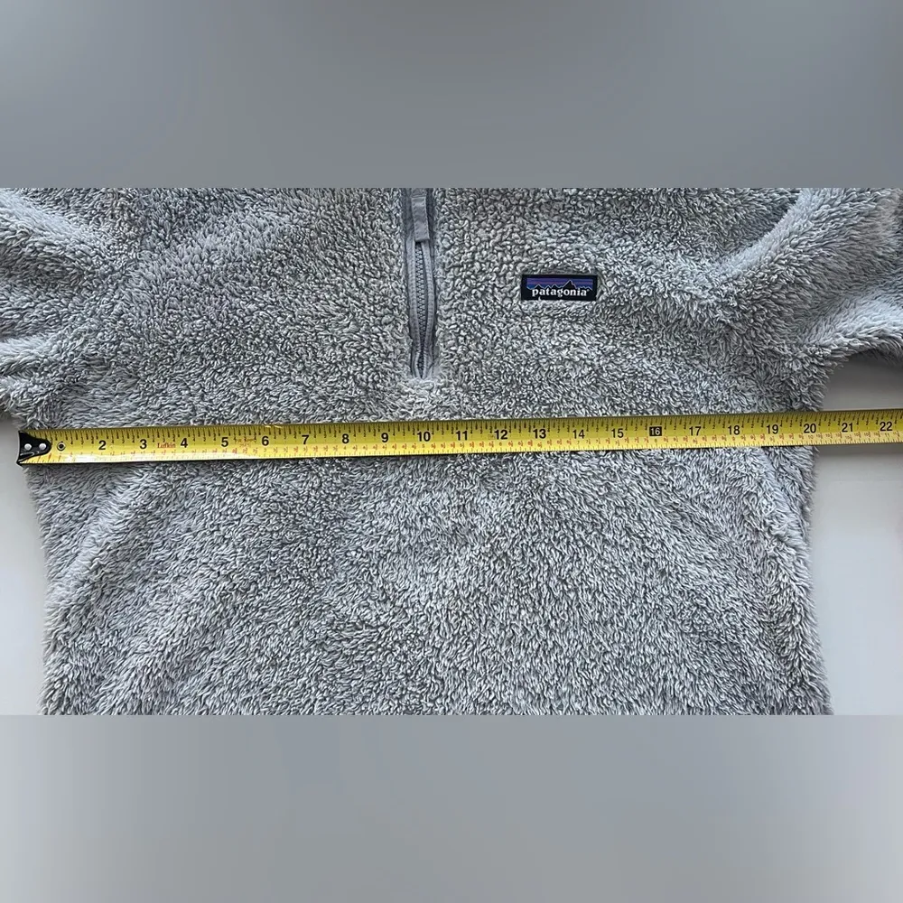 Patagonia Los Gatos Fleece 1/4 Zip jacket long sleeve M light grey - Image 6