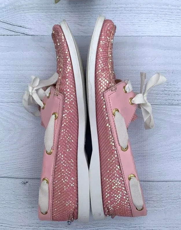 Sperry Top Sider Pink Sequin A/O Rose Gold 9 - Image 2