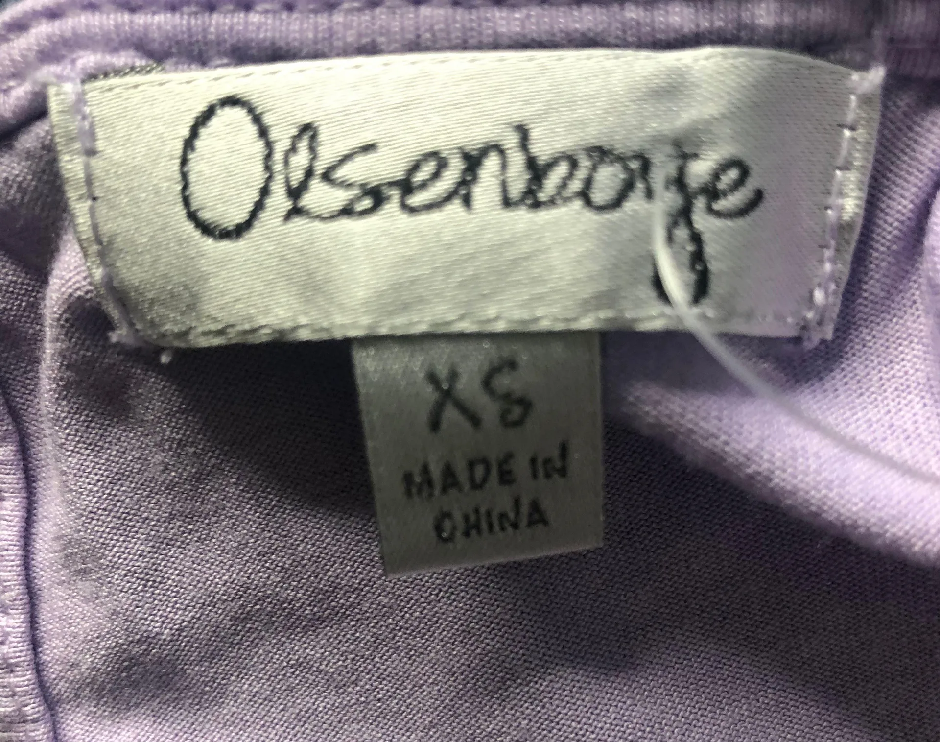 Lilac Frilly Crop Top Purple Size XS - Image 3