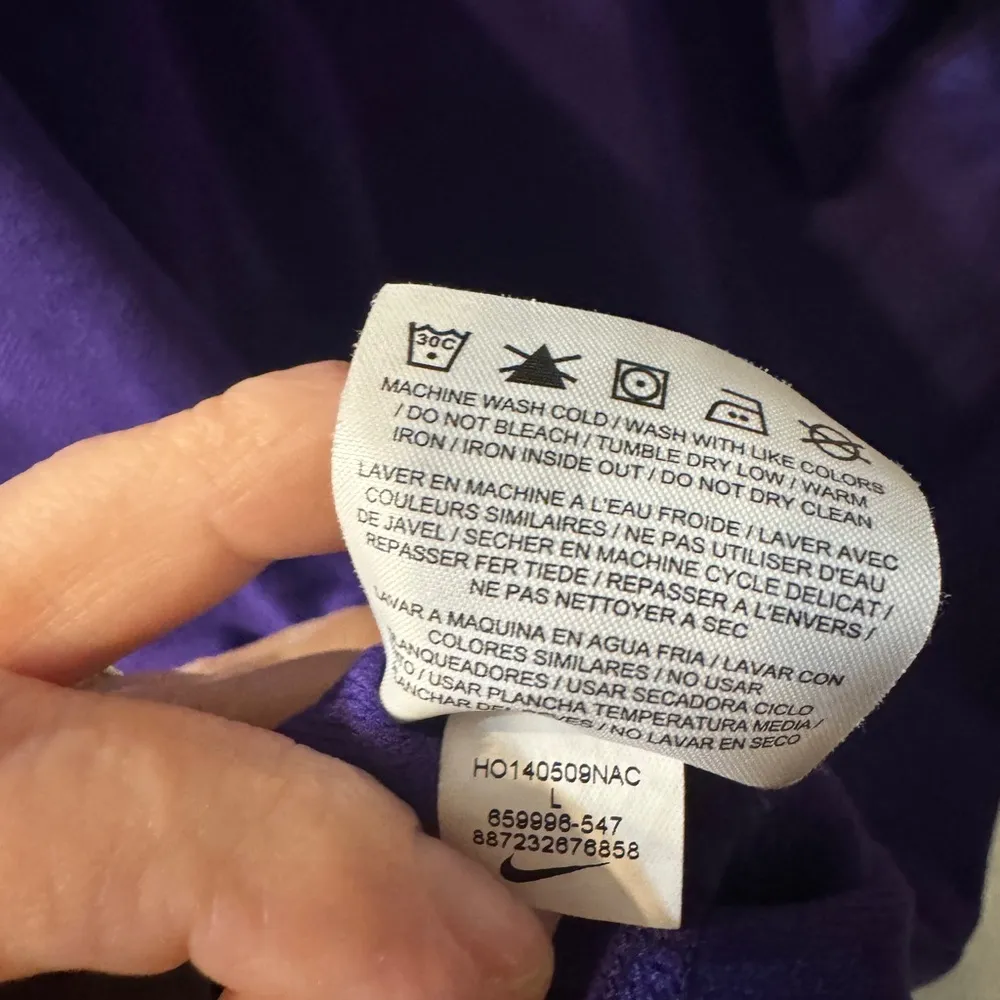 Women’s Nike Running Sweatshirt-Size Large-Purple-Drifit - Image 11